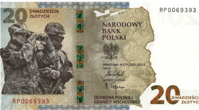 20 zł Ochrona polskiej granicy wschodniej nr: 69393