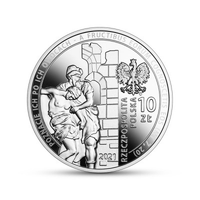 10 ZŁ CARITAS POLSKA : SREBRNA MONETA