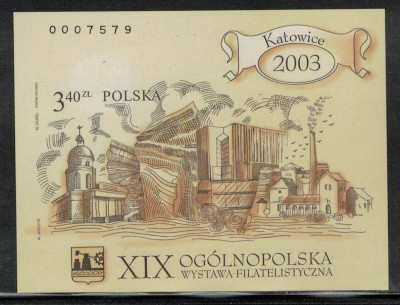 Polska 2003 Fi Blok 168A **