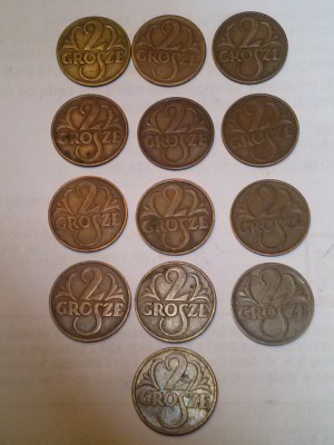2 grosze - mega zestaw - bez 1939r - polecam