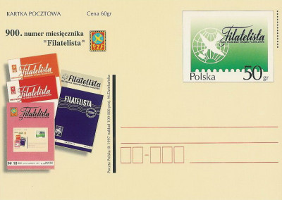 Cp. 1157 - 900 numer Filatelista