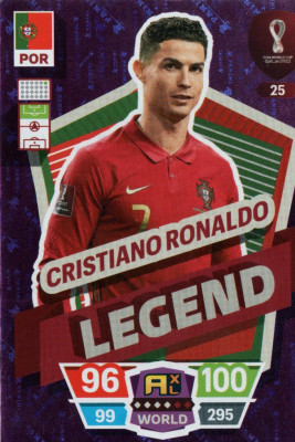 WORLD CUP QATAR 2022 LEGEND 25 CRISTIANO RONALDO