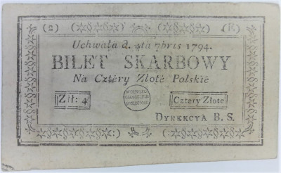 4 Złote Polskie 1794 - (2)(E) - Insurekcja Kościuszkowska