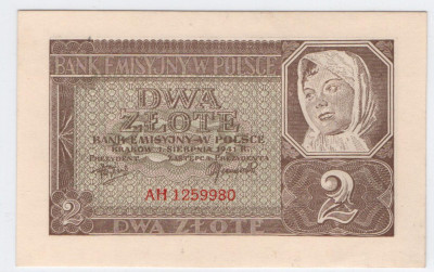 Polska 2 złote 1941, ser. AH, Stan 1