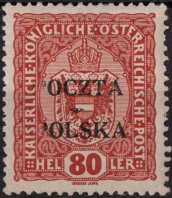 Fi 43 B15 - 80 halerzy - Wydanie krakowskie - gw. Berbeka