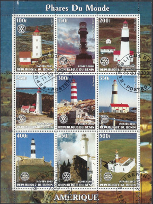 2003 r Benin Ark 326** Latarnie Świata