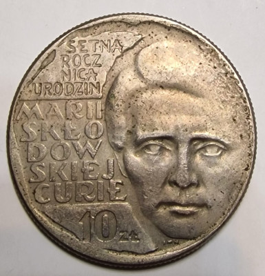 10zł z 1967r. MN. Maria Skłodowska - Curie.