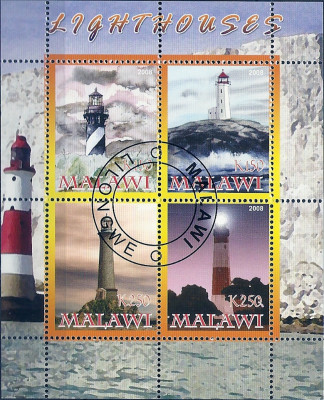 2008 r Malawi Blok 78** Latarnie Świata