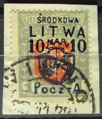 Fi 11 kasowany - Litwa Środkowa - gwarancja