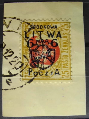 Fi 10 kasowany - Litwa Środkowa - gwarancja