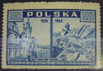 Fi 381 ** - ząbkowany - poszukiwany - Zniszczenia Warszawy