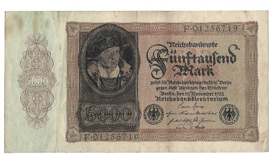 NNiemcy - BANKNOT - 1000 Marek 1922 (42) Dobry stan!