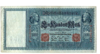Niemcy - Cesarstwo - BANKNOT 100 Marek 1910 (13)