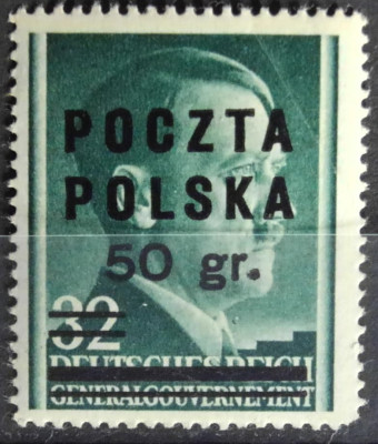 Polska 1945 Fi XIII** - gwarancja p. Berbeka Poczta Polska