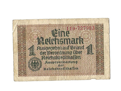 Niemcy - III Rzesza - BANKNOT - 1 Marka 1939 r (70)