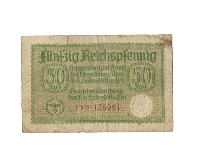 BANKNOT - Niemcy - 50 reichspfennig&oacute;w (71)