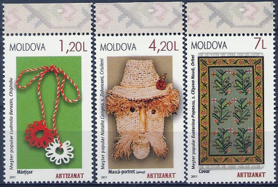 2011 r Mołdawia Mi 744 - 746**