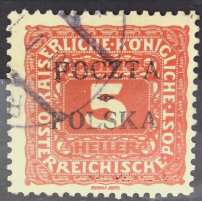 D1 - 5 halerzy - Wydanie krakowskie kas. - gw. p. Berbeka