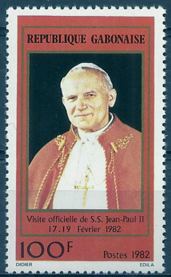 1982 Papież Mi 834** Gabon