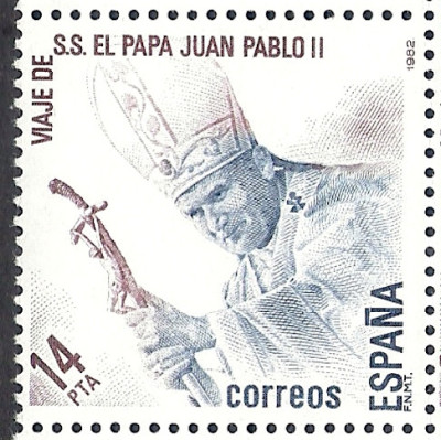 1982 Papież Mi 2567** Hiszpania