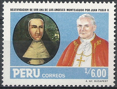 1986 r Papież Mi 1320** Peru