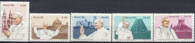 1980 Papież Mi 1788 - 1792** Brazylia