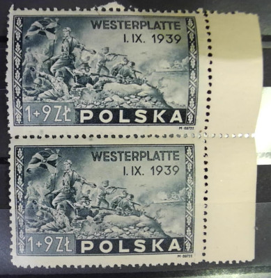 Polska 1945 Fi 374 ** parka pionowa