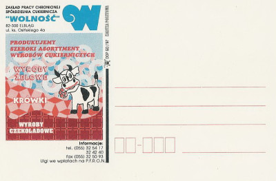 bez. Gdańsk 1997.I.02 - Elbląg Sp. Cukiernicza WOLNOŚĆ