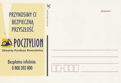 bez. Gdańsk 1999.IV.03 - POCZTYLION fundusz emerytalny