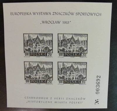 POLSKA - Fi blok 1054 ND (**) - czarnodruk