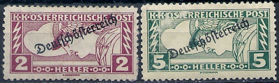 1919 r. Austria  Mi 274 - 275*