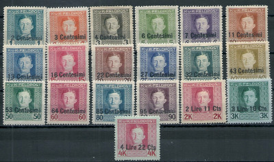 1918 r Austria Mi 1 - 19* okupacja Włoch