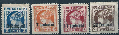1916 r Austria Mi 17 - 20* okupacja Włoch