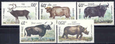 1990 r Laos Mi 1232 - 1236**