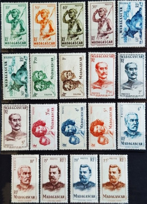 MADAGASKAR 1946 MNH**-kompletna seria.