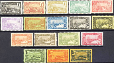 GWADELUPA 1905-1907-kompletna seria.