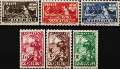 GWADELUPA 1935 - kompletna seria.