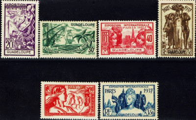 GWADELUPA 1937 - kompletna seria.