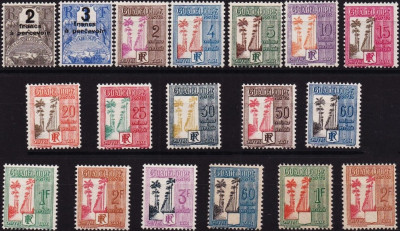 GWADELUPA 1926 -1944 - kompletna seria.