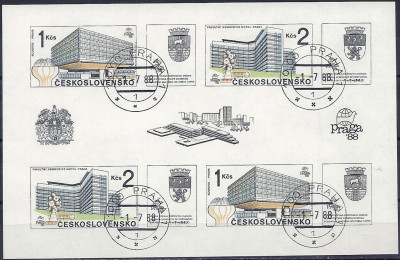 1988 r Czechosłowacja Ark 2964 - 2965**kas