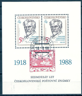 1988 r Czechosłowacja Blok 73**kas