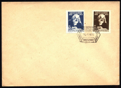 FDC 1953 S-064 Fi 657-658 70 rocznica śmierci Karola Marksa