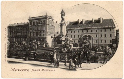 Warszawa - pomnik Mickiewicza