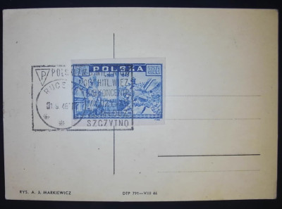 Fi 381 z okolicznościowym kasownikiem - Szczytno - Rucewo