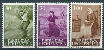1961 r Liechtenstein Mi 415 - 417**