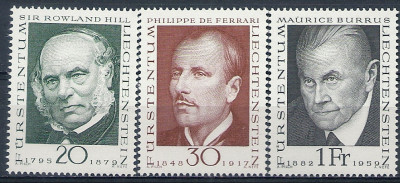 1968 r Liechtenstein  Mi 507 - 509**