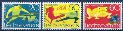 1969 r Liechtenstein  Mi 522 - 524**