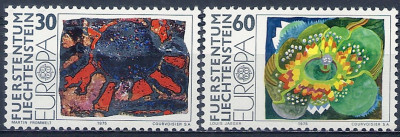 1975 r Liechtenstein Mi 627 - 628**