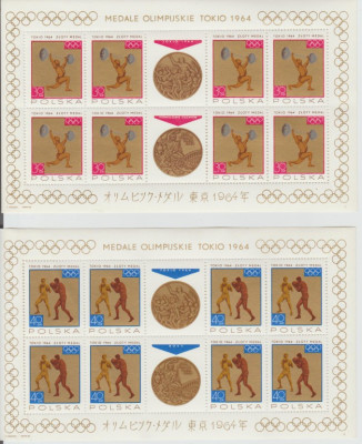 Medale Polak&oacute;w na Igrzyskach w Tokio - 1965