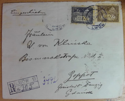 List z Lwowa do Sopotu - 1920 r